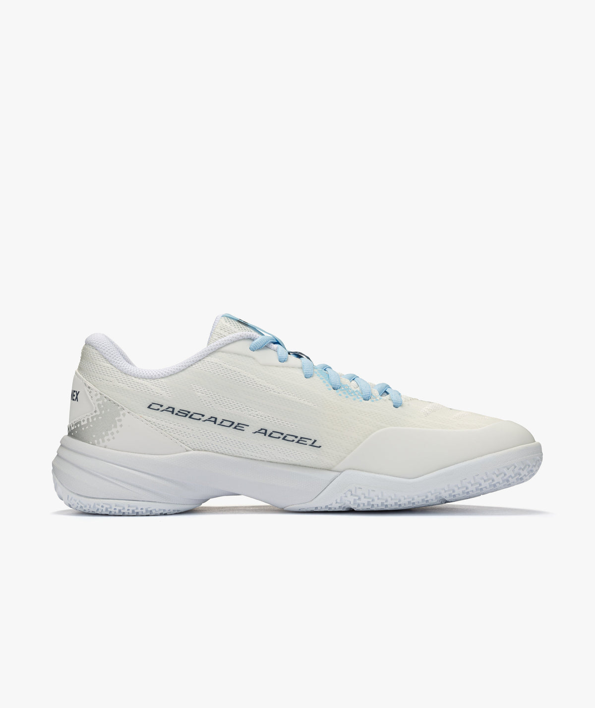 Yonex Power Cushion Cascade Accel Wide White/Light Blue - angle