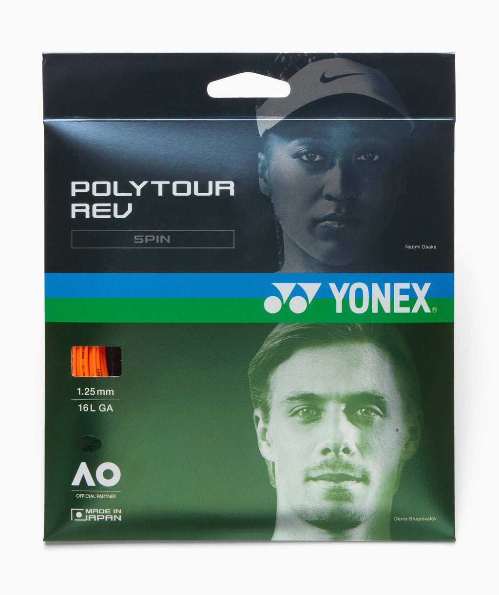 Yonex Poly Tour REV 125 Bright Orange