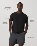 Vuori Strato Tech Tee - Black