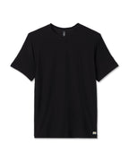 Vuori Strato Tech Tee - Black, flat lay