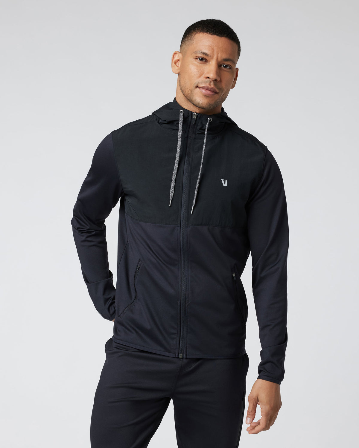 Vuori Sunday Element Jacket - Black, front