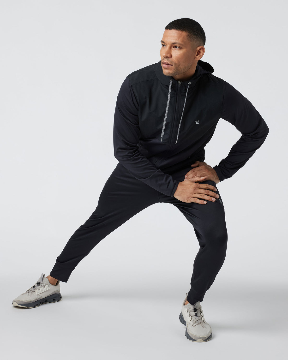 Vuori Sunday Element Jacket - Black, full length