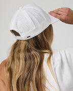 Vuori Wordmark Water Tech Hat - White, back