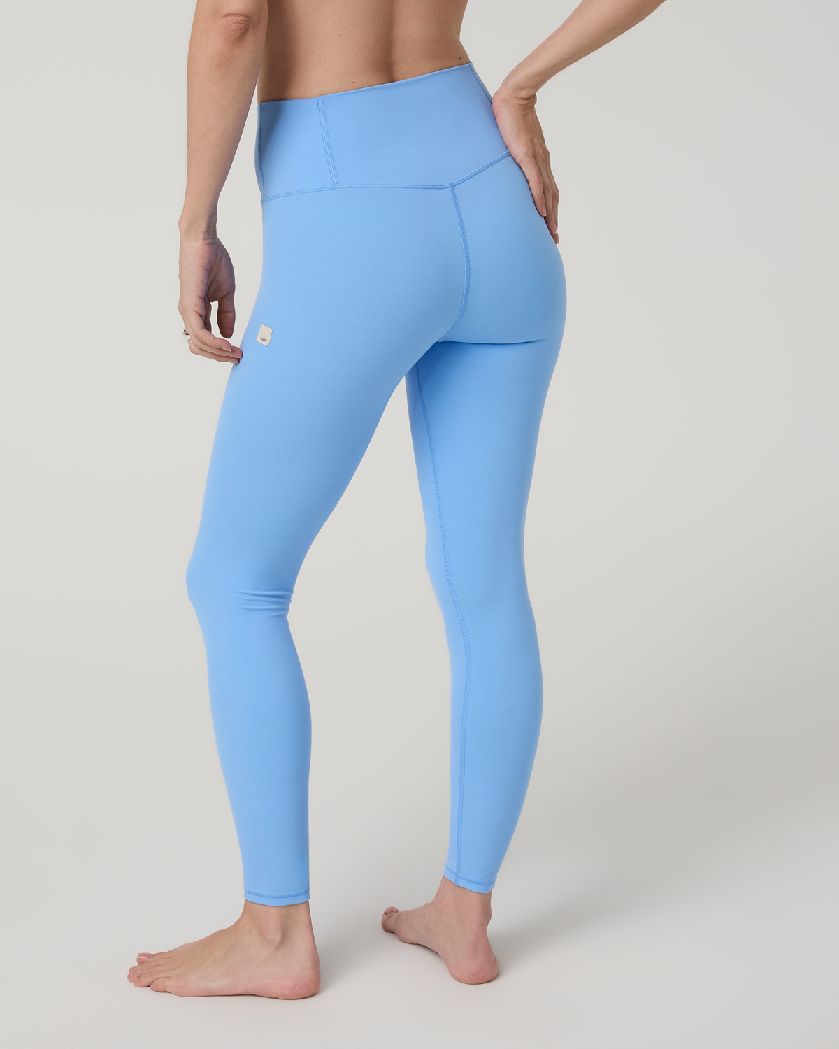 Vuori AllTheFeels Legging in Oasis Blue - back view