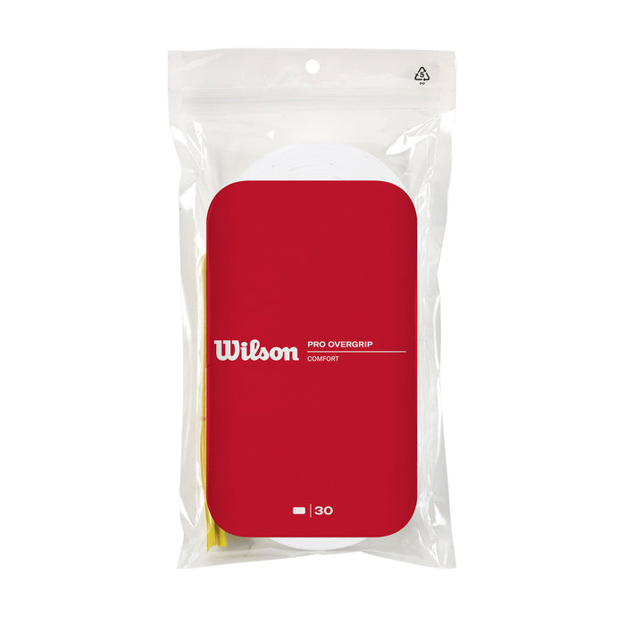 Wilson PRO OVERGRIP 30 PACK - WHITE