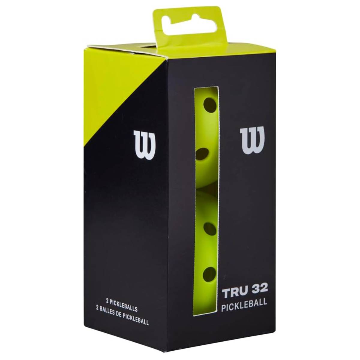 Wilson TRU 32 outdoor pickleballs - Yellow, 2 pack