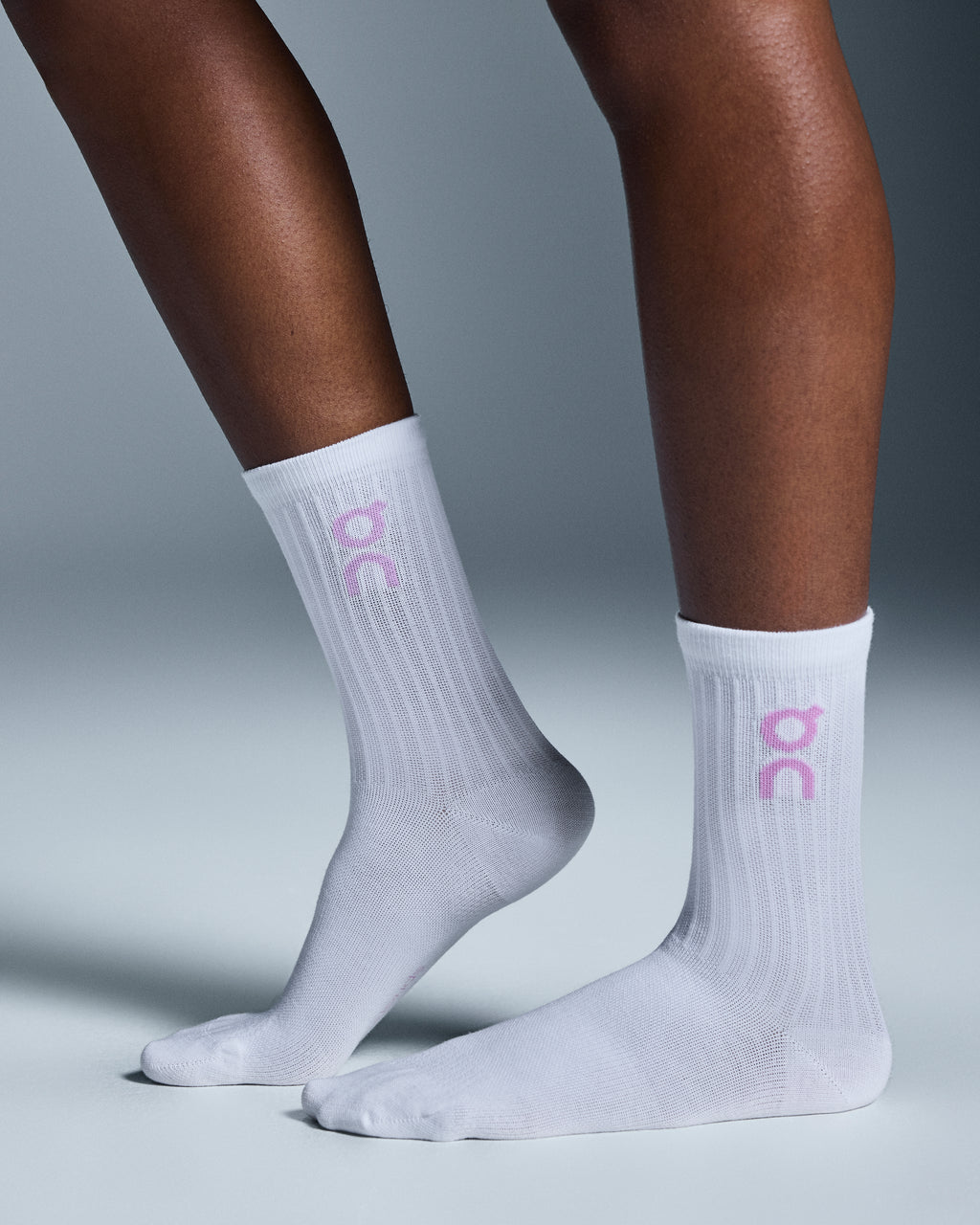 On Logo Sock High 3-Pack Mauve/Raspberry