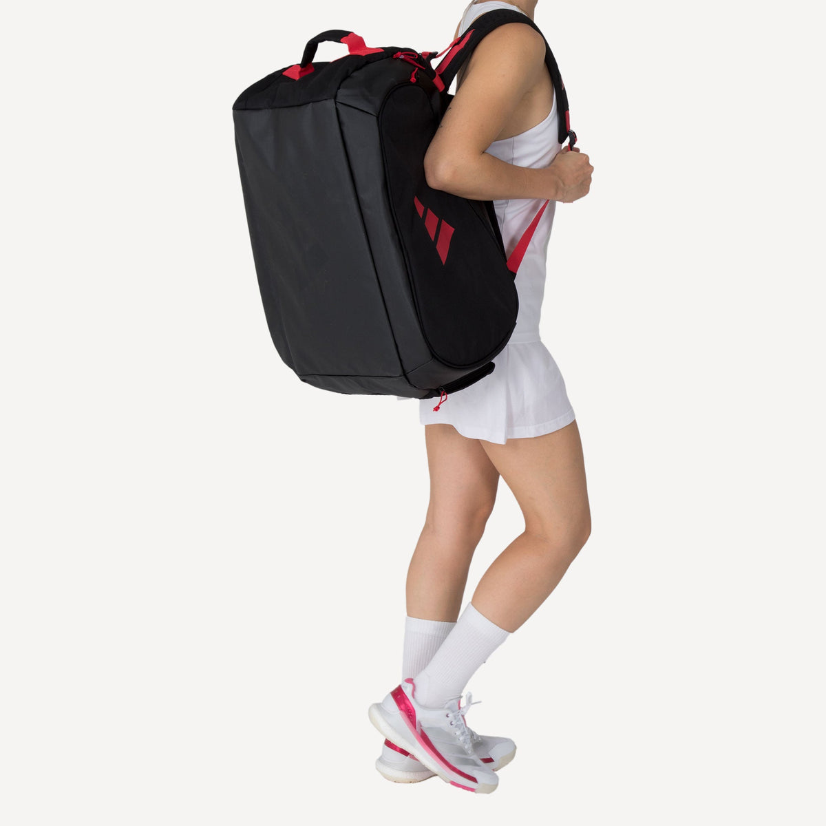 Adidas Tour 3.4 padel racket bag, black, back view