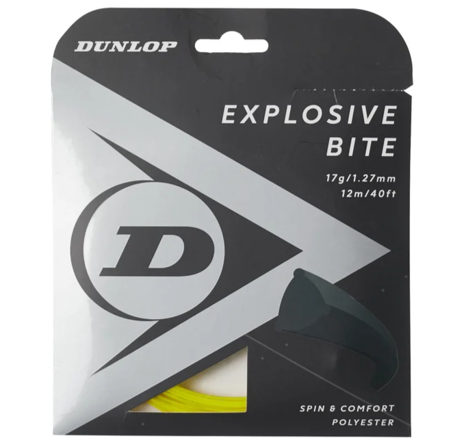 Dunlop Explosive Bite 17 yellow tennis string set