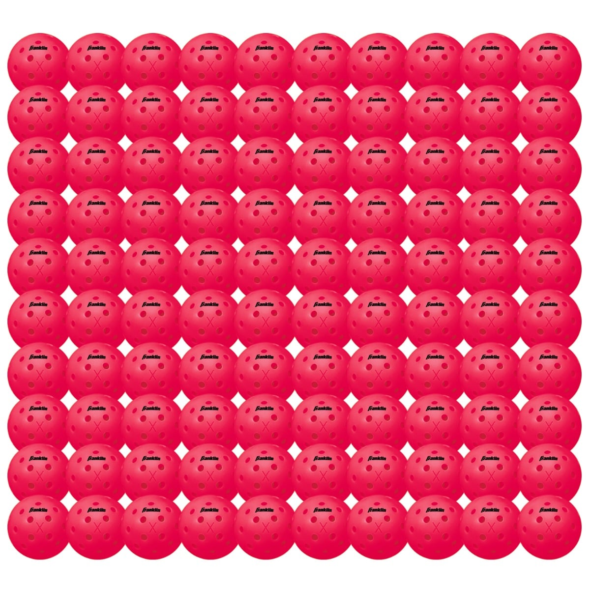 Franklin X-40 outdoor pickleballs pink 100 pack box