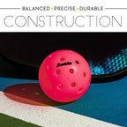 Franklin X-40 outdoor pickleball, pink, detail view
