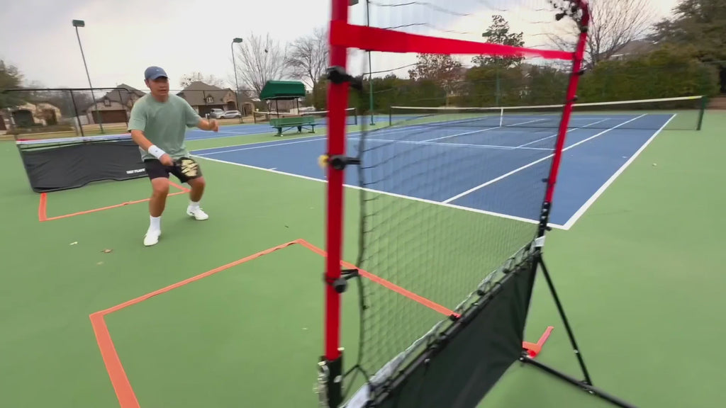 NetPlayz 6ft Pickleball Rebounder in action