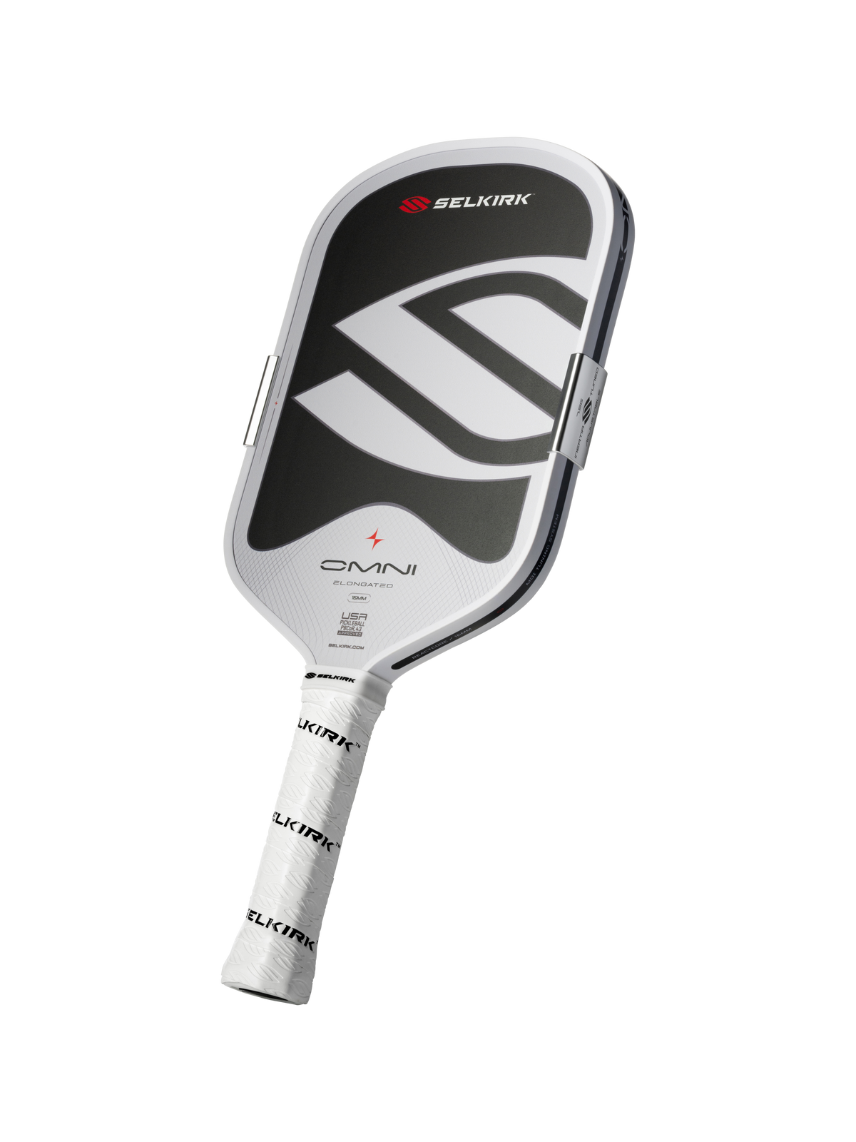 Selkirk OMNI Elongated Pickleball Paddle - Chalk/White detail