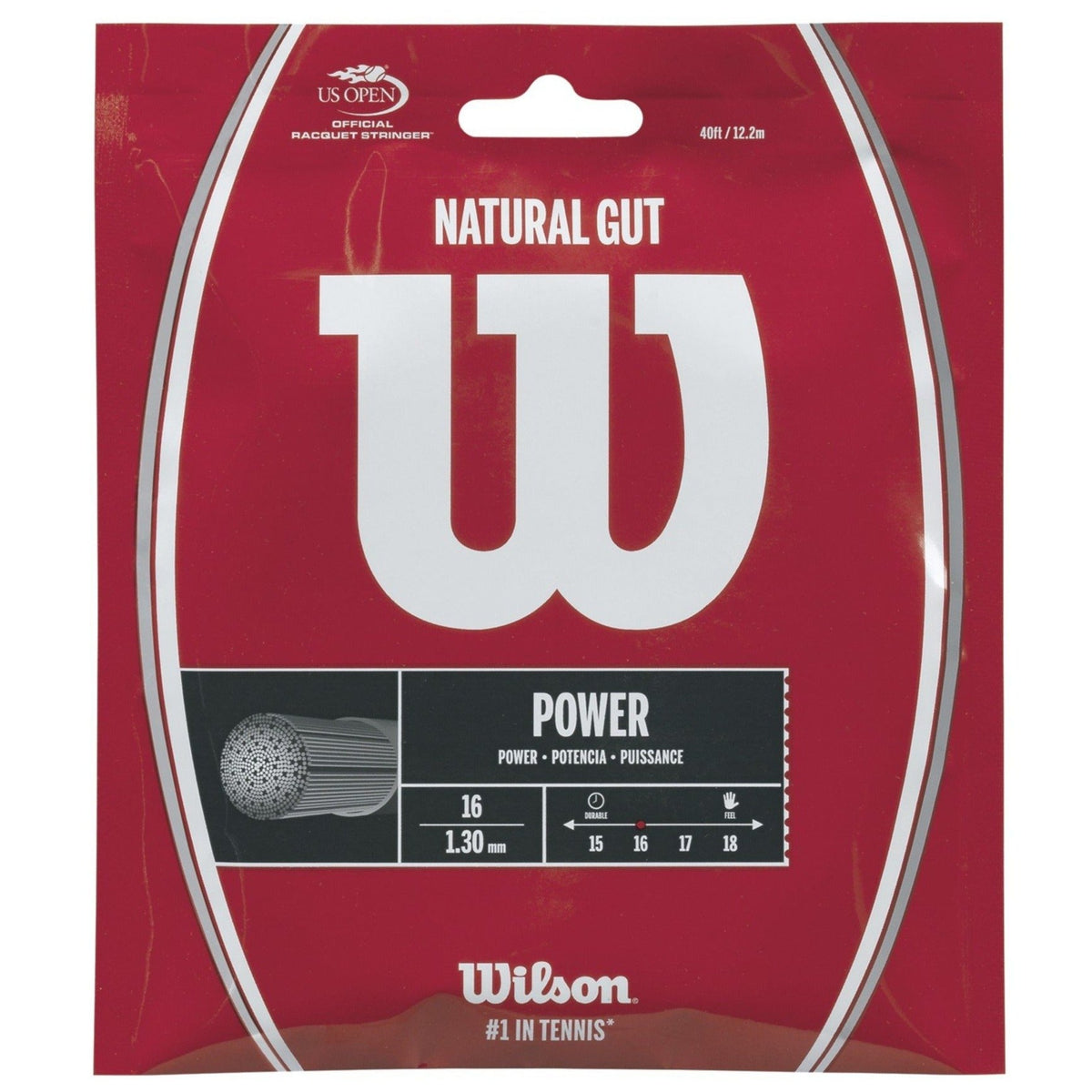 Wilson Natural Gut 16 tennis string set