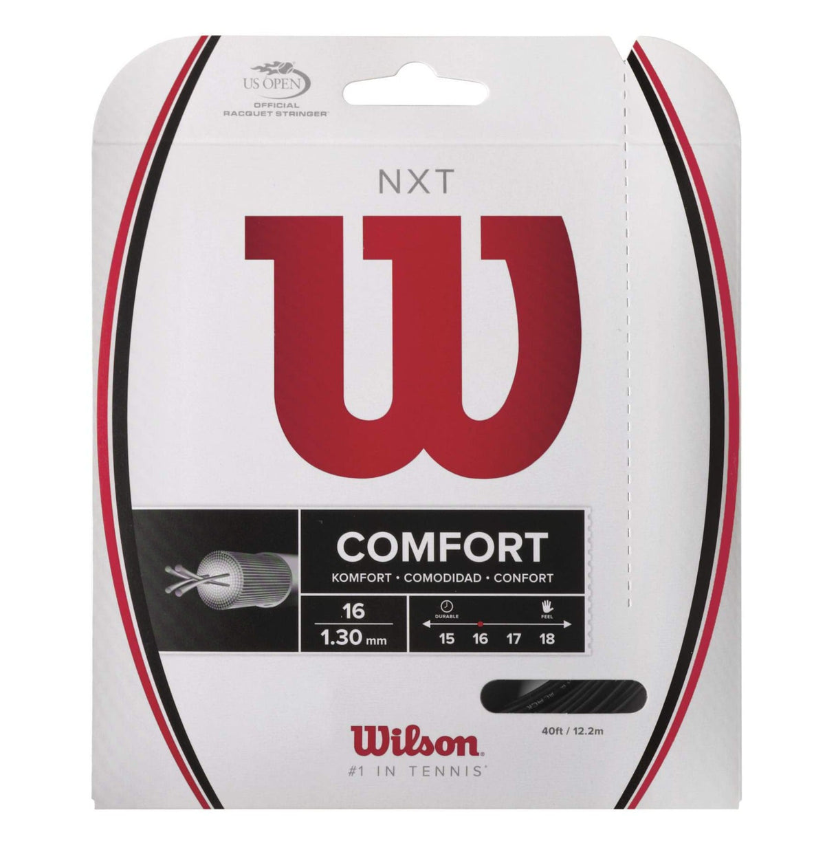 Wilson NXT 16 black tennis string set