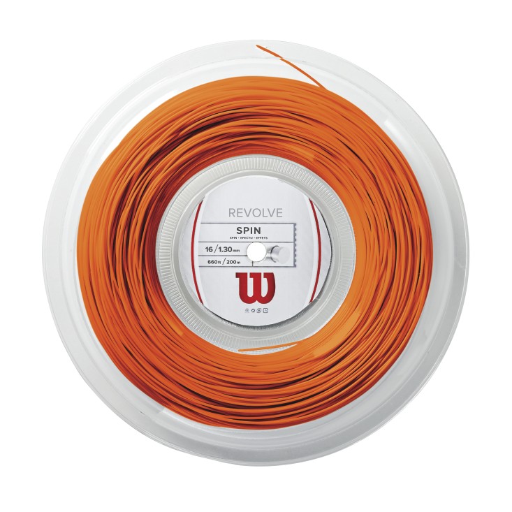 Wilson Revolve 16 orange tennis string reel