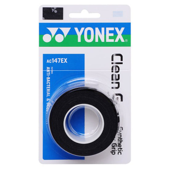 Yonex Clean Grap overgrip 3 pack black