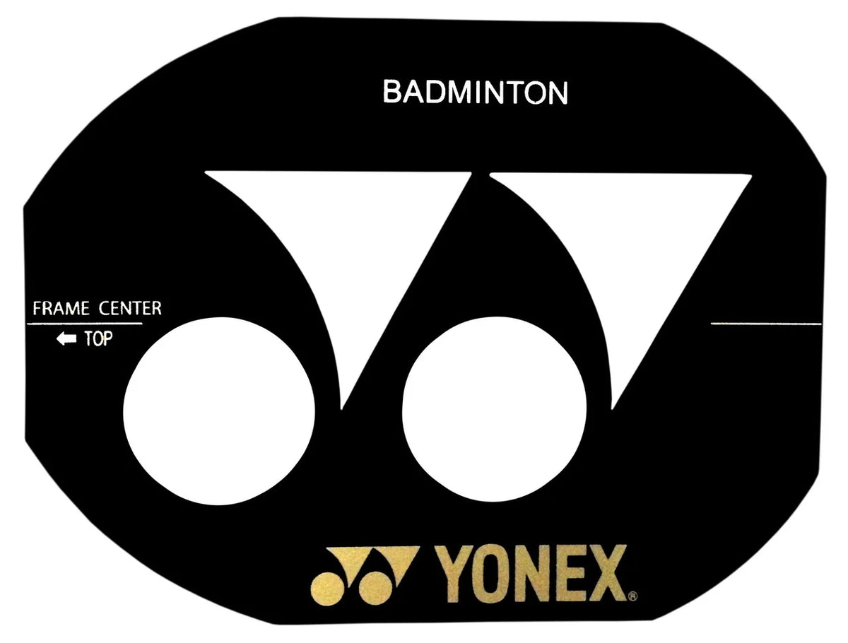 Yonex badminton racket stencil